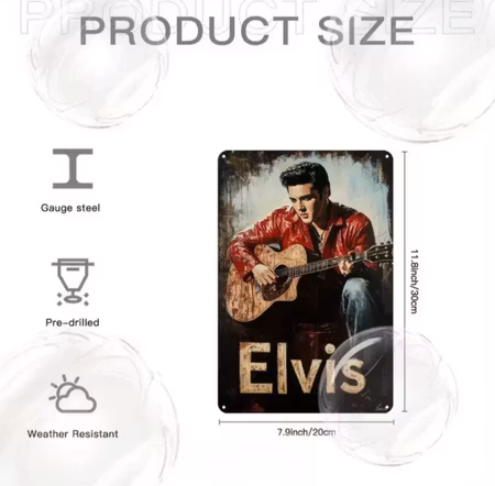 Skylt Elvis Presley