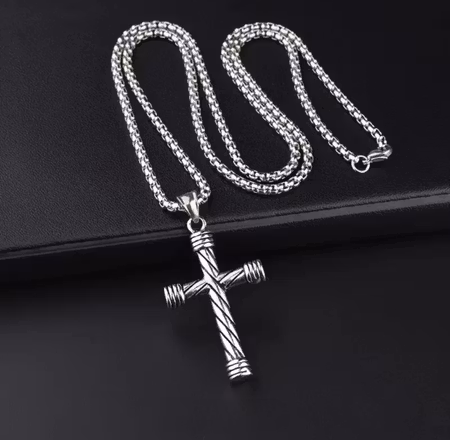 Halsband kors spiral
