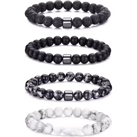 Armband naturlig sten