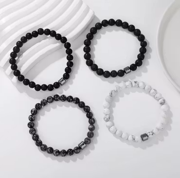 Armband naturlig sten
