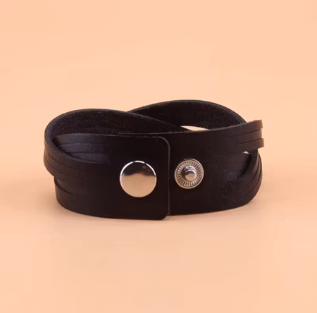 Armband PU läder svart