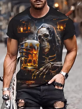T-shirt öldrickande devil
