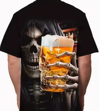 T-shirt öldrickande devil