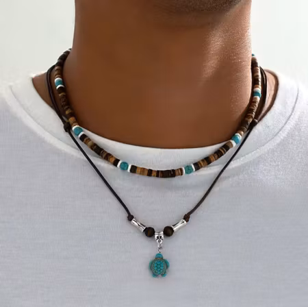 Halsband  med sköldpaddshänge
