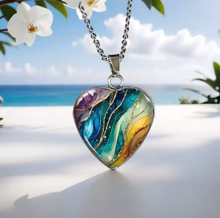 Halsband multi hjärta