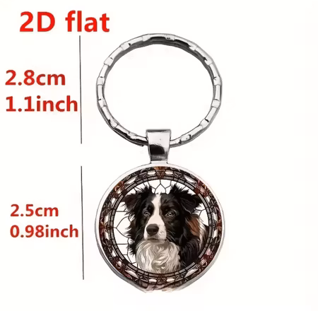 Nyckelring Border collie