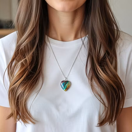 Halsband multi hjärta