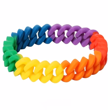 Armband silikon rainbow