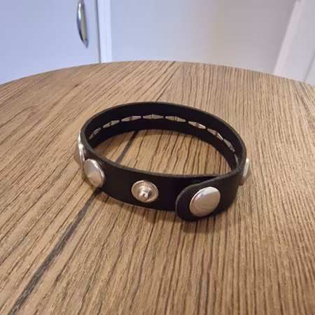 Punkarmband svart/silver