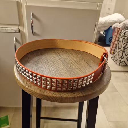 Skärp punk pyramidnitar röd