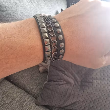 Armband punk svart
