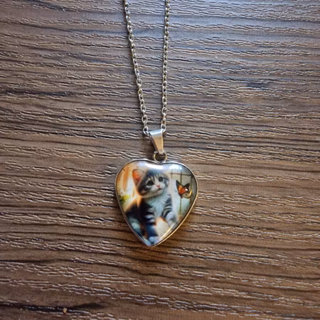 Halsband kattunge