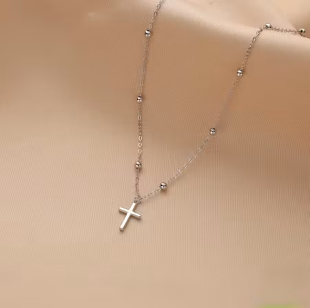 Halsband minimalistiskt kors