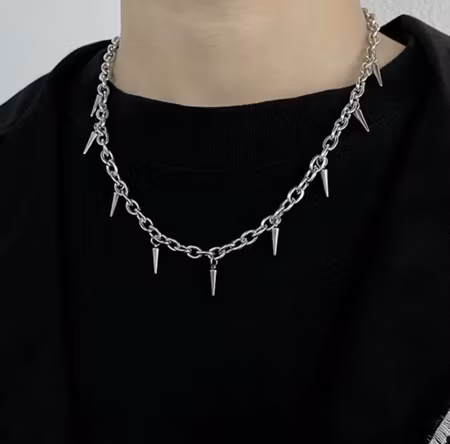 Halsband punk spikar