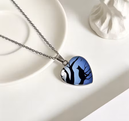 Halsband  svart katt