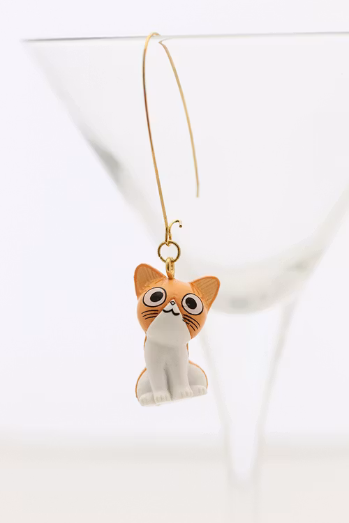 Kawaii-katt, örhänge