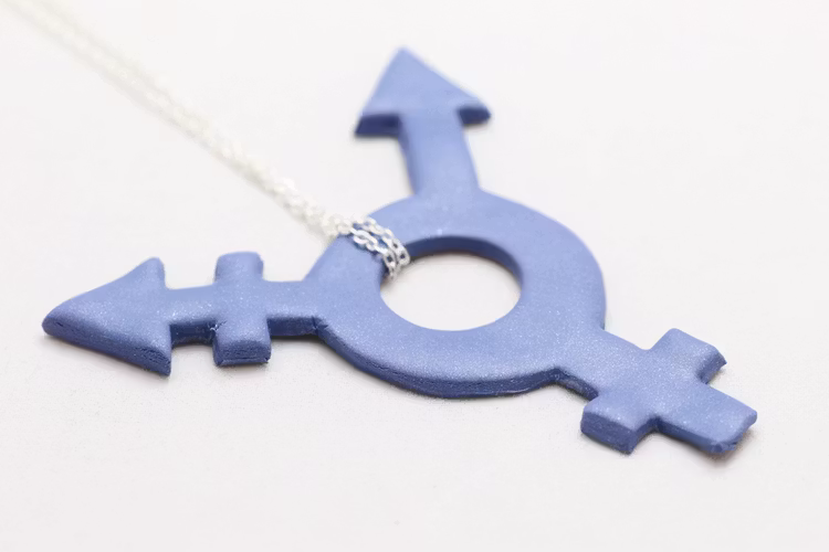 Trans, stort hänge på kedja