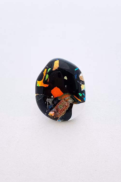 Ring av handgjort glas