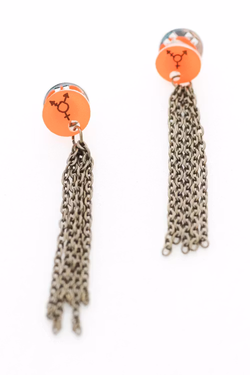 Trans, kragbroscher med tassels