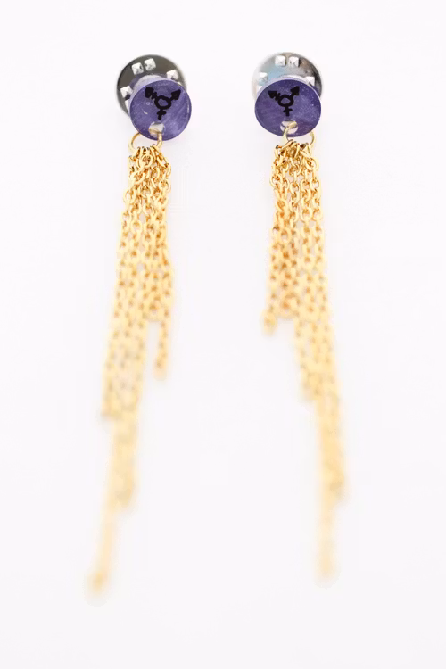 Trans, kragbroscher med tassels