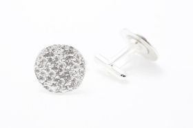 Mönstrat silver, manschettknappar