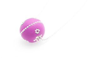 Pärla i rosa och silver på kedja