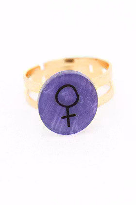 Lila ring, feminist