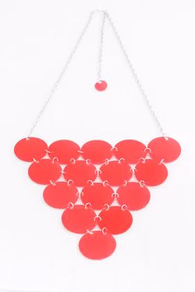 Rosa triangel, halsband