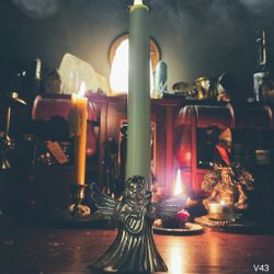 Ängel Ljusstake i Mässing