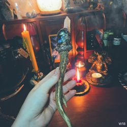 Ceremoniell Trollstav / Wand - Serpent Labradorit