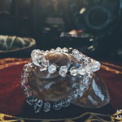 Kraftarmband - Herkimer Diamant