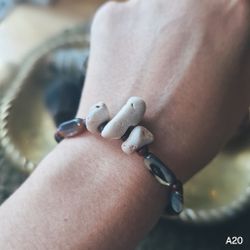 Kraftarmband Havsenergi - Haggsten & Abalone