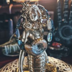 Kraftarmband Medusa - Ammonit & Abalone