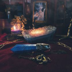 Handgjord Pendel i Lapis Lazuli