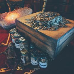 Mini-altare & Häxpaket - Labradorit & Ametist
