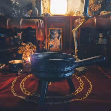 Trebent Häxkittel i Gjutjärn