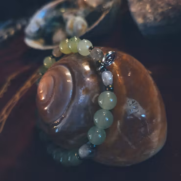 Kraftarmband Innre Frid - Prehnit & Labradorit