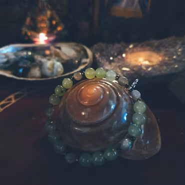 Kraftarmband Innre Frid - Prehnit & Labradorit