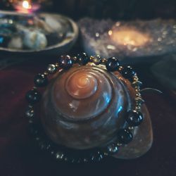 Kraftarmband Power Boost - Granat, Pyrit & Obsidian