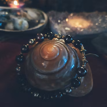 Kraftarmband Power Boost - Granat, Pyrit & Obsidian