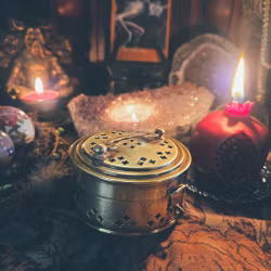 Vintage Ask i Mässing för Potpurri