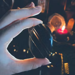 Handsten i Midnight Lace Obsidian