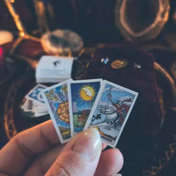 Handmålat Mini-altare & Mini-tarotkort
