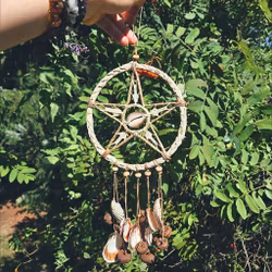 Witch Bells med Snäckor & Pentagram