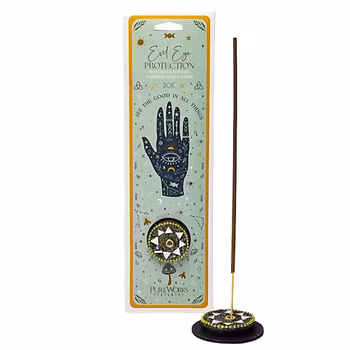 Evil Eye Protection + røgelsesholder, Røgelse, Celestial Magics