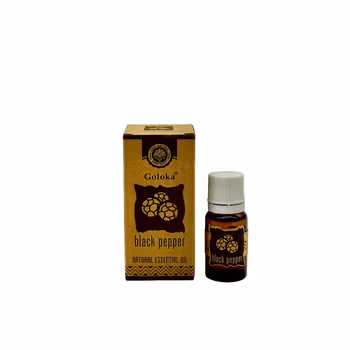 Sort Peber, Black Pepper, Æterisk Olie 10 ml, Goloka