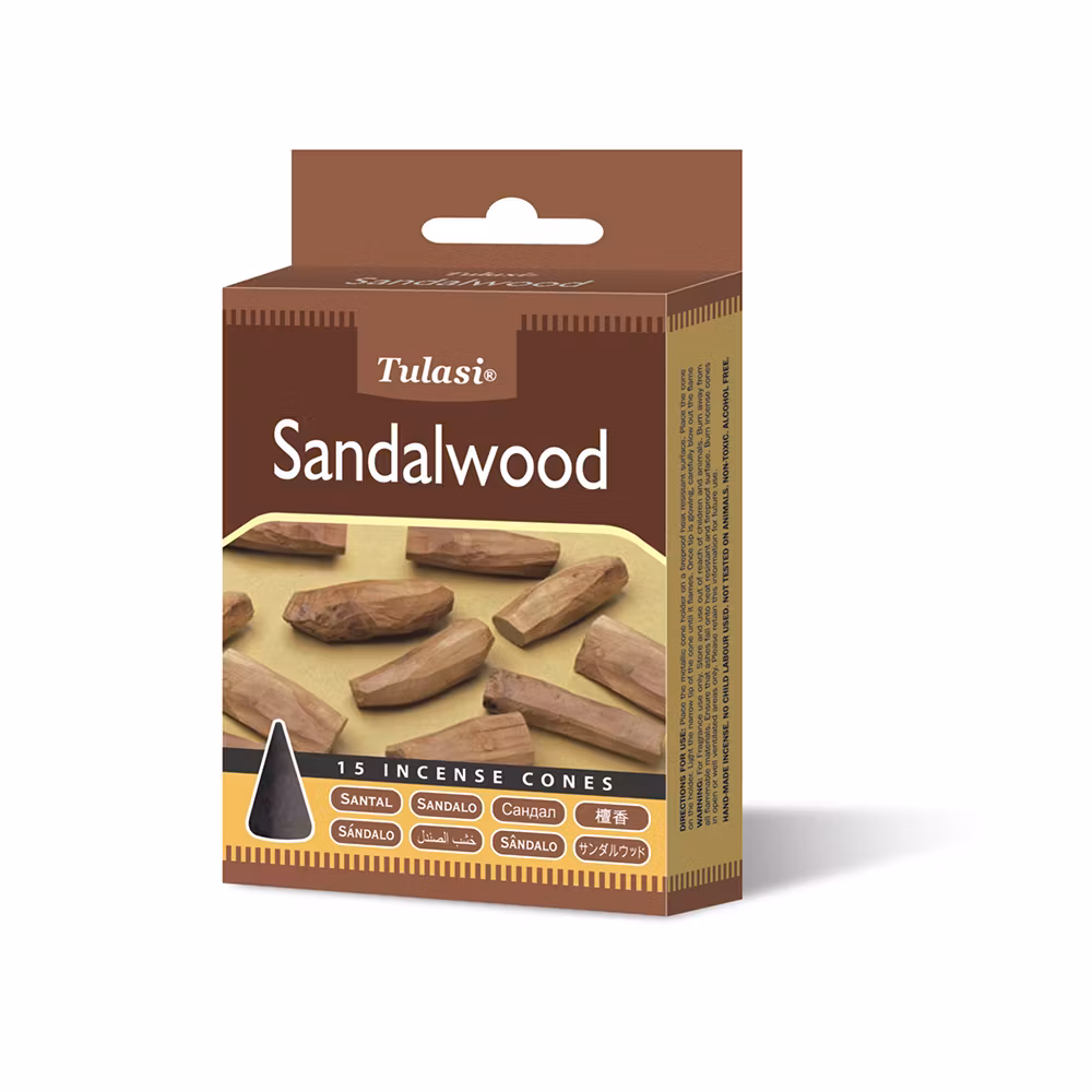 Sandalwood, Røgelseskegler, Tulasi
