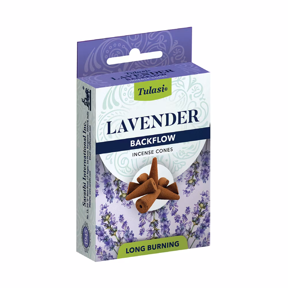 Lavendel, Backflow røgelse, Tulasi