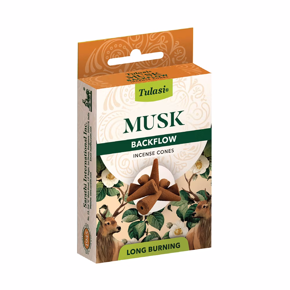 Musk, Backflow røgelse, Tulasi