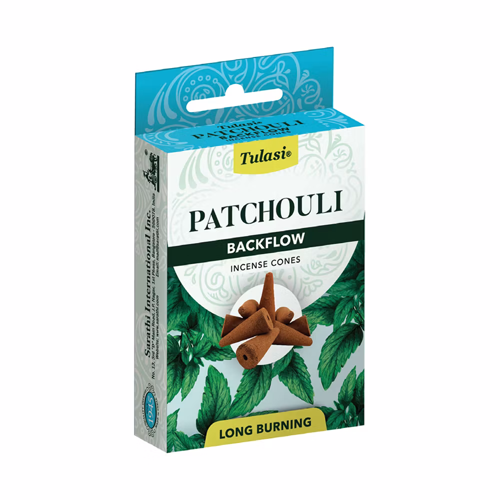 Patchouli, Backflow røgelse, Tulasi